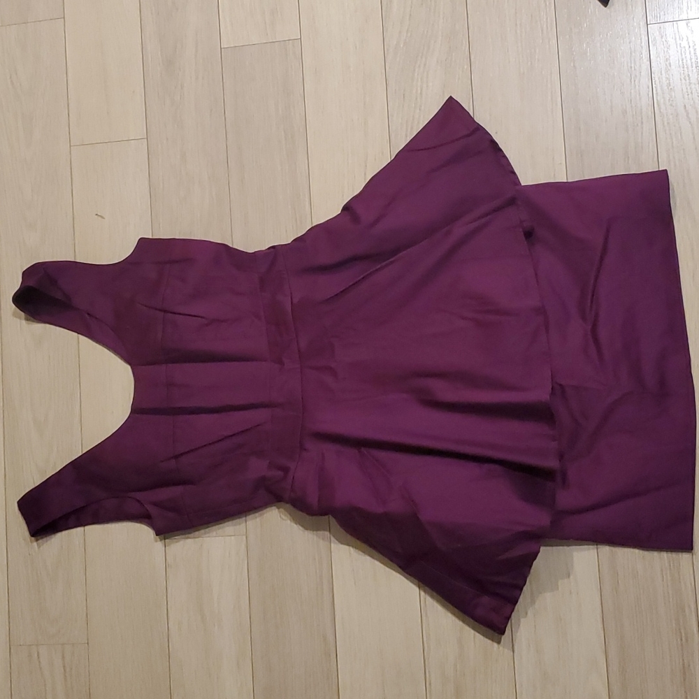Kensie purple peplum dress